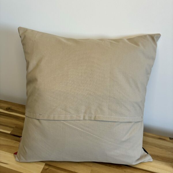 dos de housse de coussin ouverture portefeuille